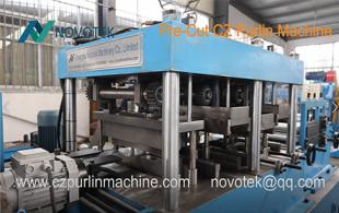 Pre-cut C/Z Purlin Roll Forming Machine